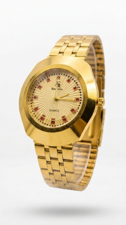 Best Time Gold Dial Luxury Watch