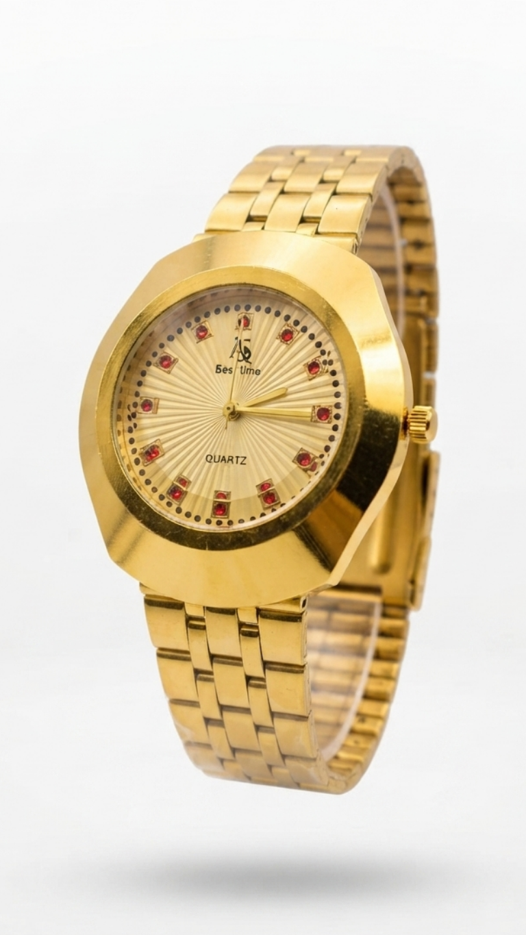 Best Time Gold Dial Luxury Watch