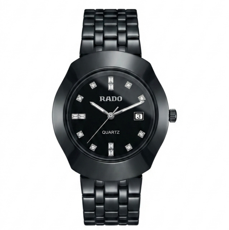 Ra-do Black Ceramic Women's Watch - Diamond Dial