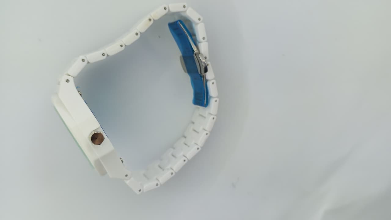 White Arabbic Ceramic Watch with Eastern Arabic Numerals - Premium Quality