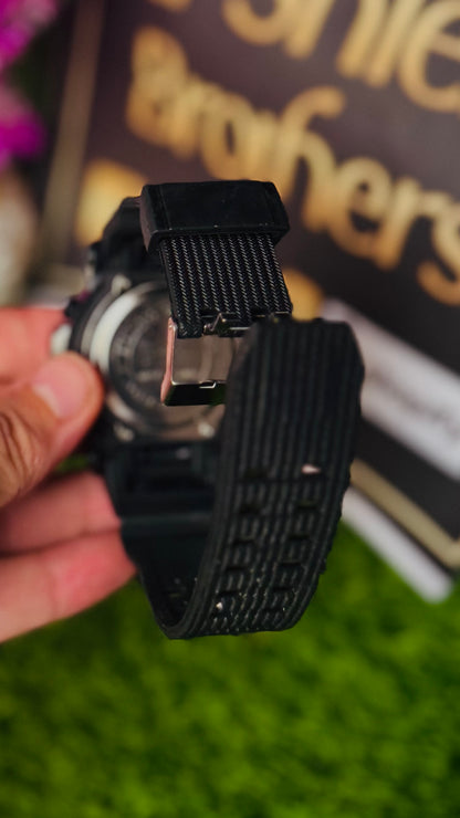 Men's Digital Tactical Sports Watch - Multi-Function LED Display with Rugged Strap