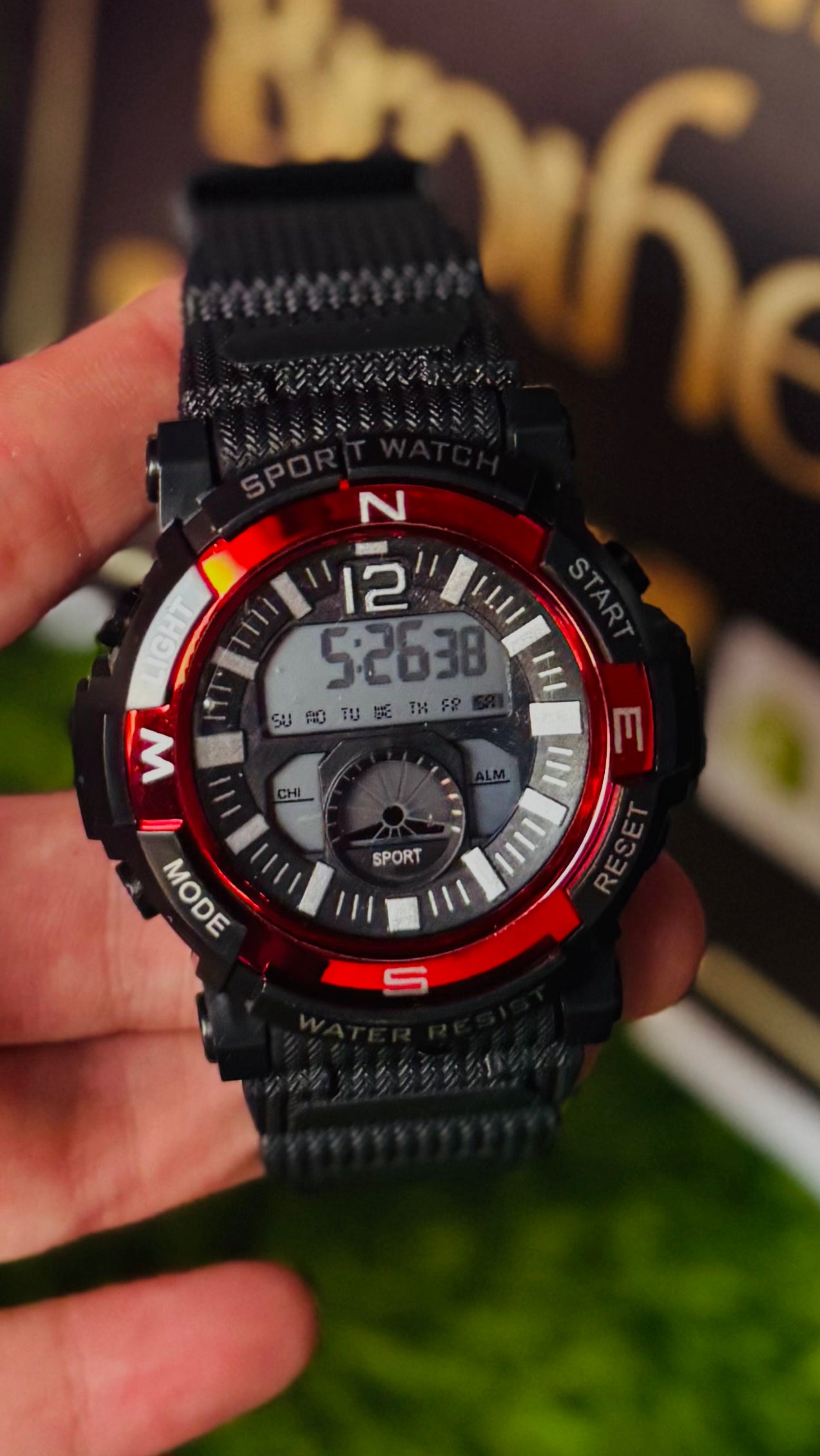 Men's Digital Tactical Sports Watch - Multi-Function LED Display with Rugged Strap
