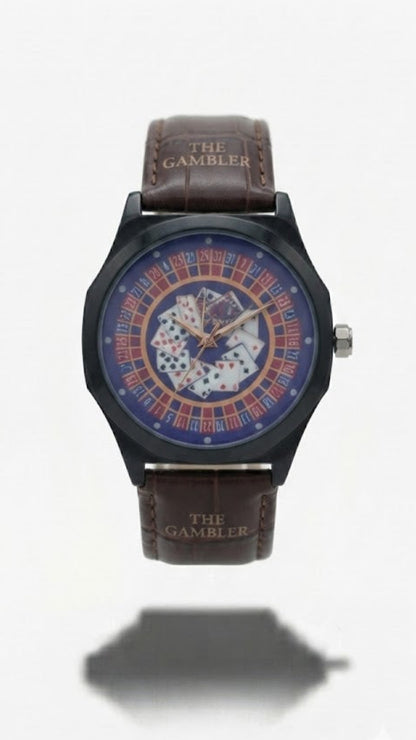 The Gambler – Roulette & Playing Card Dial Watch