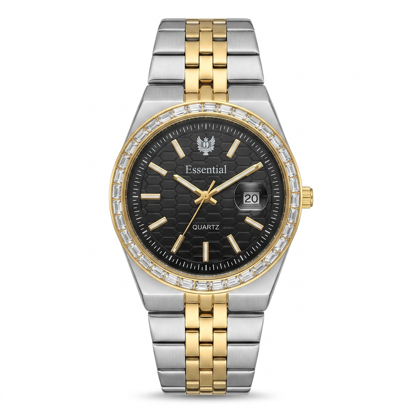 Essensial Crystal-Bezel Two-Tone Stainless Steel Watch