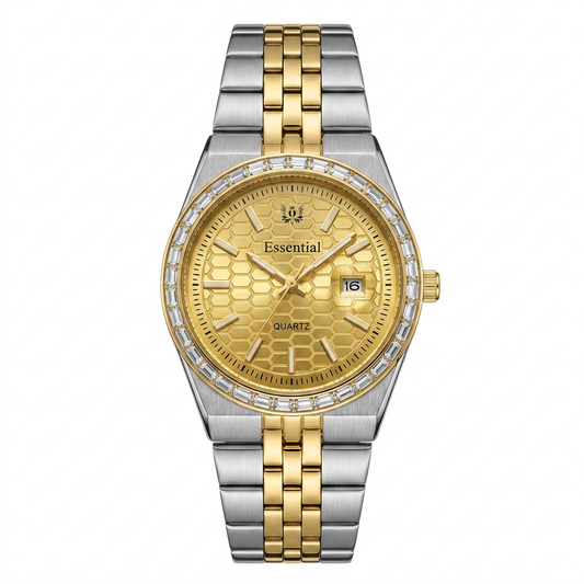 Essential Honeycomb Watch – Gold Dial