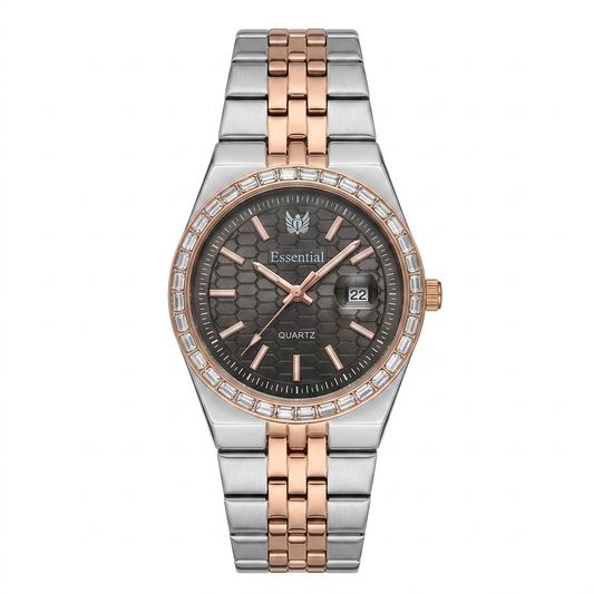 Essential Rose Gold and silver Two-Tone Watch