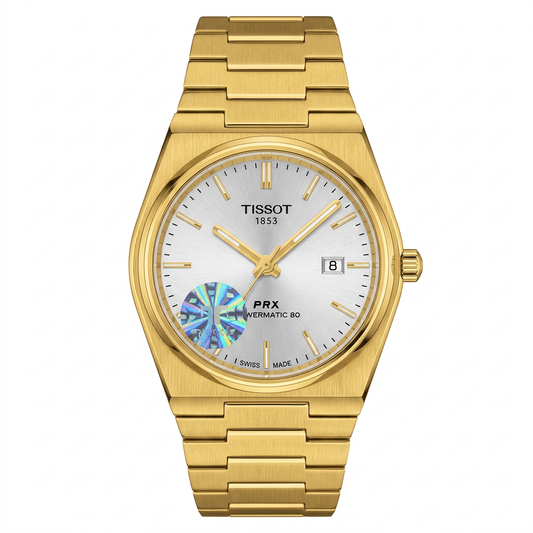 TST PRX semi automatic 80 Full Gold Stainless Steel Watch for Men - Champagne Dial