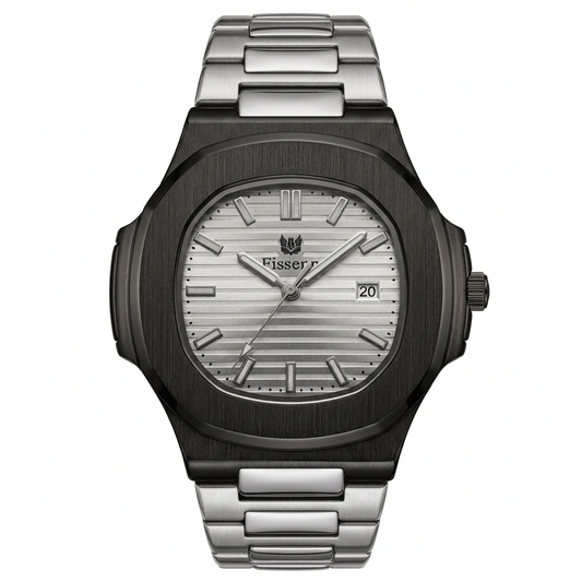 Essential Silver Octagonal Watch